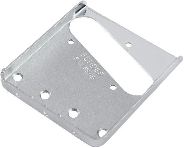 Genuine Fender Vintage Telecaster/Tele 3-Saddle Bridge Plate - CHROME