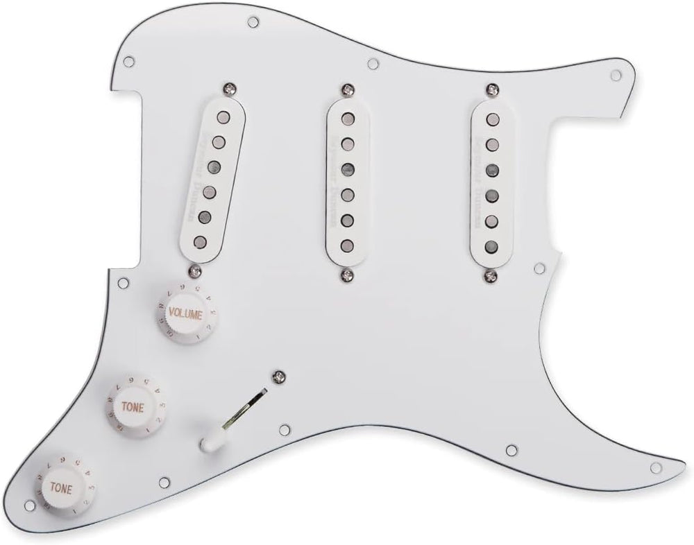 SEYMOUR DUNCAN Prewired/Loaded White Pickguard w/ California 50's SSL-1 Pickups