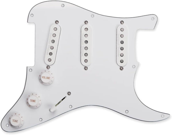 SEYMOUR DUNCAN Prewired/Loaded White Pickguard w/ California 50's SSL-1 Pickups