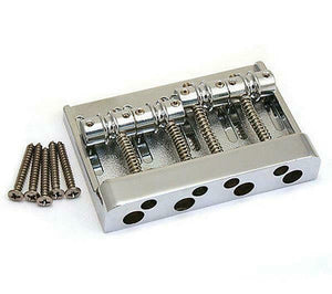Genuine Fender HIMASS 4-String 5-Hole Chrome Jazz/Precision Badass Bass Bridge