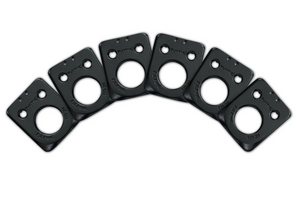 Graph Tech InvisoMatch Ratio Tuner Mounting Plates for Fender 2-Pin Hole - BLACK