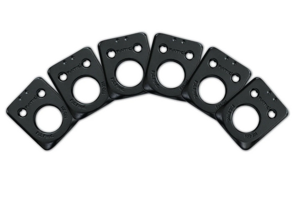 Graph Tech InvisoMatch Ratio Tuner Mounting Plates for Fender 2-Pin Hole - BLACK