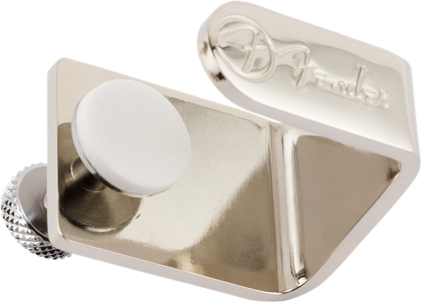 Genuine Fender FatFinger Sustain Enhancer Stainless Steel Guitar Headstock Clamp