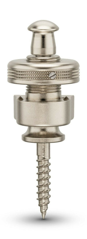 Genuine Schaller SATIN PEARL S-Lock Guitar Strap Locks Pair/Set, Made in Germany