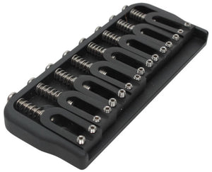 Hipshot 41080B 8-String Hardtail Fixed Electric Guitar Bridge .125" - BLACK