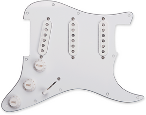 SEYMOUR DUNCAN Classic Loaded/Prewired WHITE Pickguard for Strat