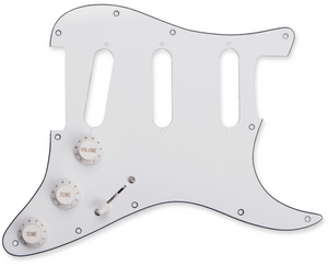 SEYMOUR DUNCAN BYOP Bring Your Own Pickups Prewired WHITE Pickguard for Strat