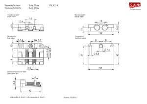 Schaller Sure Claw/Spring Adjuster, Suitable for all Tremolos, Nickel - 13140100