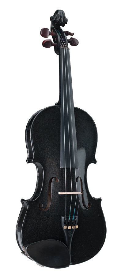 Stentor Harlequin Series 3/4 Size Violin Outfit with Case - Black
