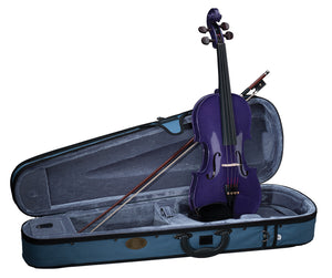 Stentor Harlequin Series 1/2 Half Size Violin Outfit with Case - Deep Purple