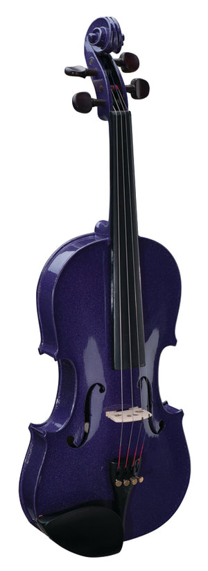 Stentor Harlequin Series 1/2 Half Size Violin Outfit with Case - Deep Purple
