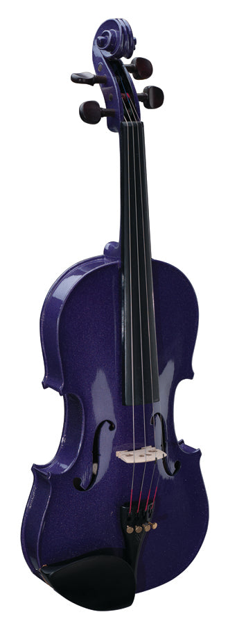 Stentor Harlequin Series 1/2 Half Size Violin Outfit with Case - Deep Purple