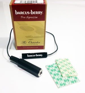 Barcus-Berry 1457 Outsider Piezo Acoustic Guitar Pickup w/1' Cable & Output Jack