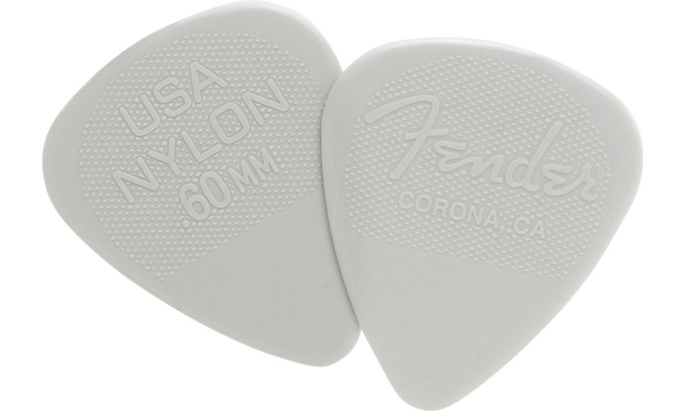 Genuine Fender Nylon Guitar Picks 12-Pack (1 Dozen)  .60mm - 098-6351-750