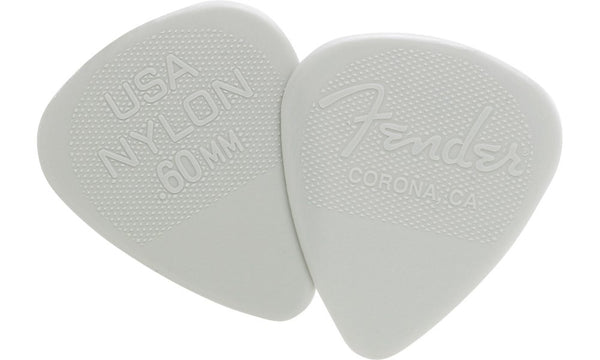 Genuine Fender Nylon Guitar Picks 12-Pack (1 Dozen)  .60mm - 098-6351-750