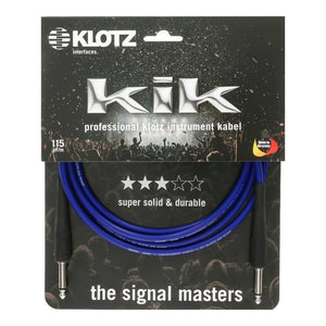 Klotz KIK Instrument Cable Durable Studio-Ready Sound 6.0m 20FT, Blue