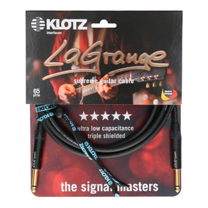 Klotz LA-Grange Supreme Guitar Cable 3.0m 10FT, Black