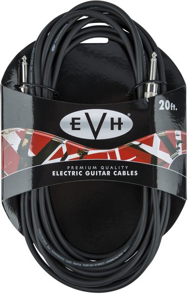 EVH Eddie Van Halen Series Premium Electric Guitar Cable, Straight Ends, 20' ft.