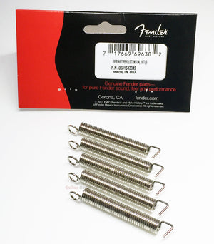 Genuine Fender (5) Nickel Vintage Tremolo Strat Guitar Bridge Tension Springs