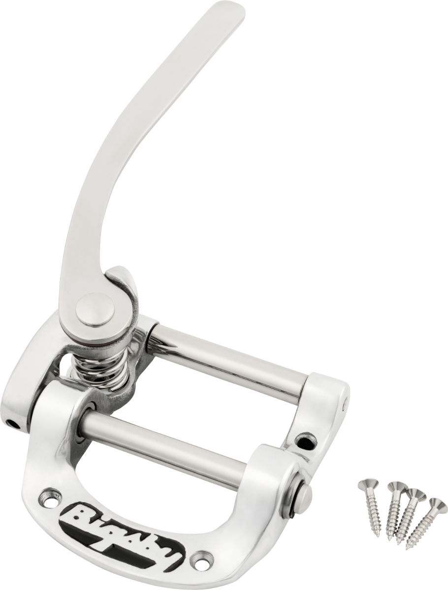 Bigsby B5LH Vibrato/Tremolo Tailpiece, LEFT-HANDED, Polished Aluminum Chrome