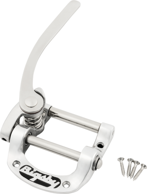 Bigsby B5LH Vibrato/Tremolo Tailpiece, LEFT-HANDED, Polished Aluminum Chrome