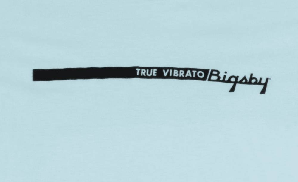 Bigsby "True Vibrato" Stripe Tee/T-Shirt, Blue, S, Small