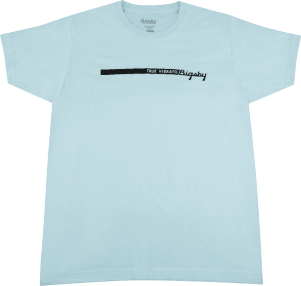 Bigsby "True Vibrato" Stripe Tee/T-Shirt, Blue, M, Medium