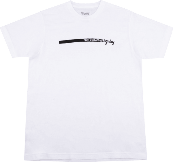 Bigsby "True Vibrato" Stripe Tee/T-Shirt, White, XL, X-Large