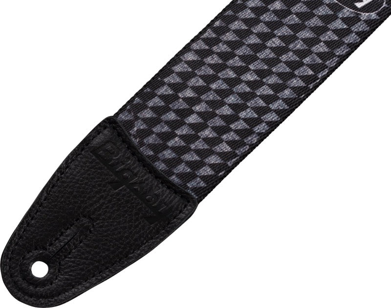 Bigsby Hounds Tooth Adjustable Guitar Strap, Black, 2" 180-2726-004