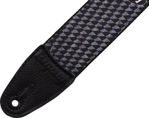 Bigsby Hounds Tooth Adjustable Guitar Strap, Black, 2" 180-2726-004