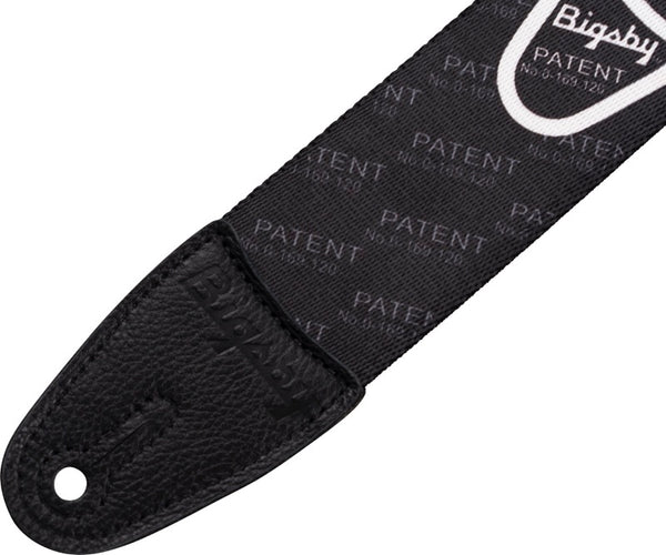 Bigsby Patent Pending Adjustable Guitar Strap, Black, 2" 180-2726-006