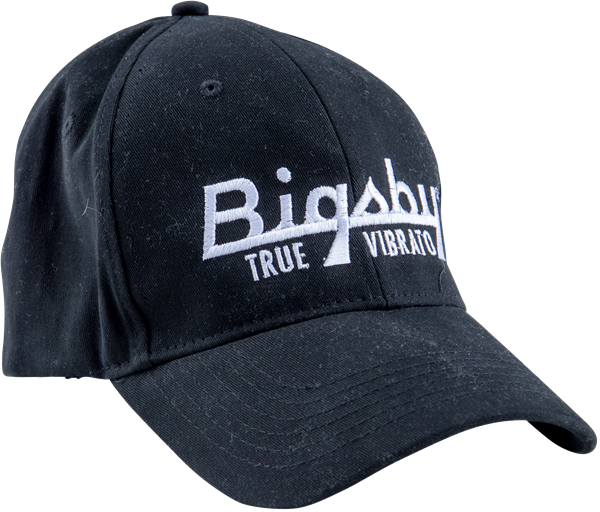 Bigsby True Vibrato Guitar Player Black Flexfit Hat with Logo, Size Large/XL