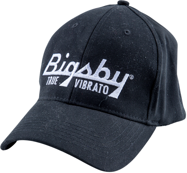 Bigsby True Vibrato Guitar Player Black Flexfit Hat with Logo, Size Large/XL