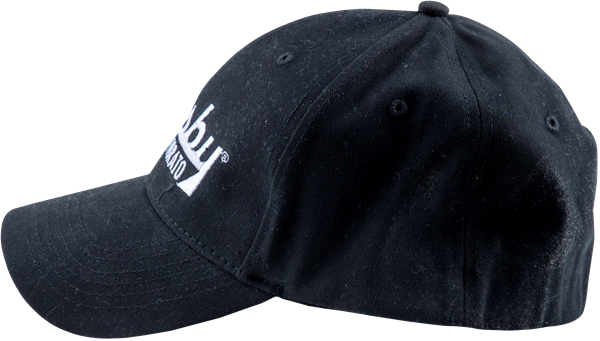 Bigsby True Vibrato Guitar Player Black Flexfit Hat with Logo, Size Large/XL