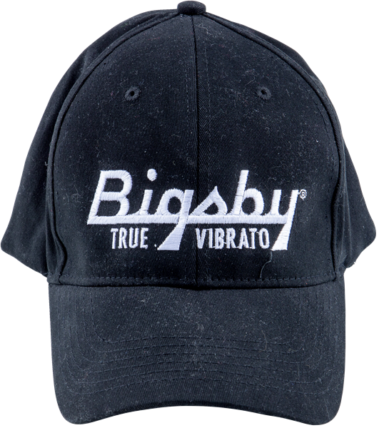 Bigsby True Vibrato Guitar Player Black Flexfit Hat with Logo, Size Large/XL