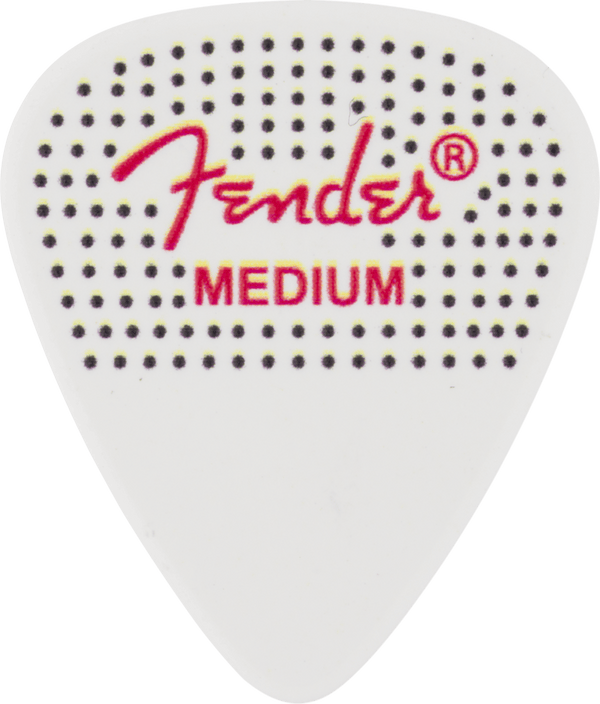 Genuine Fender 351 Dotted Celluloid Guitar Picks, 12-Pack, MEDIUM, 198-0200-300