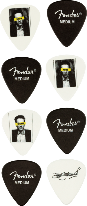 Genuine Fender Joe Strummer Collector Guitar Pick Tin, Medium (8 Picks)