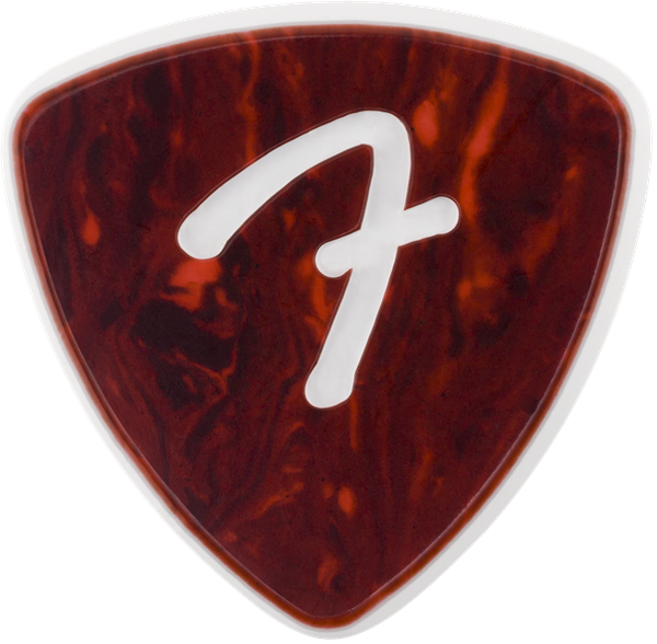 Genuine Fender F-Grip 3-Ply Guitar Picks - 346 Shape - Tortoise Shell - 3 PACK