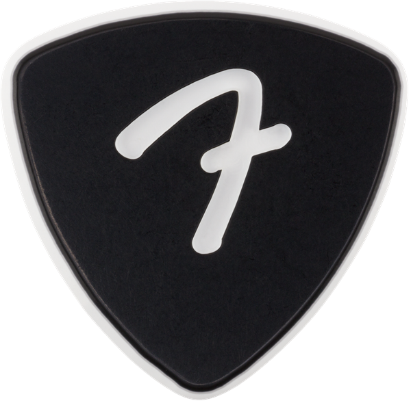Genuine Fender F-Grip 3-Ply Guitar Picks - 346 Shape - Black - 3 PACK