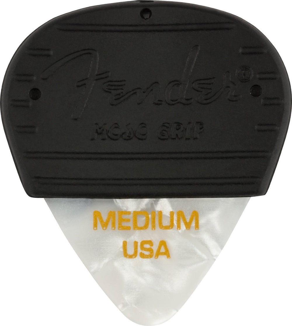 Fender MOJO GRIP Guitar Picks, Celluloid, MEDIUM, 3-Pack, WHITE MOTO