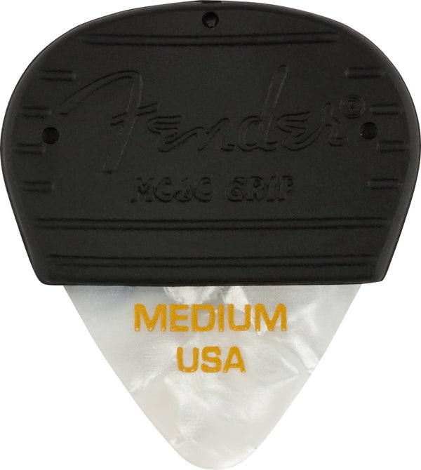 Fender MOJO GRIP Guitar Picks, Celluloid, MEDIUM, 3-Pack, WHITE MOTO