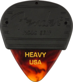 Fender MOJO GRIP Guitar Picks, Celluloid, HEAVY, 3-Pack, TORTOISE SHELL