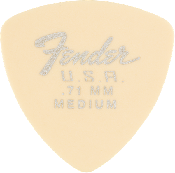 Genuine Fender Dura-Tone Delrin Guitar Picks, 346 Shape, 12-Pack, Olympic White