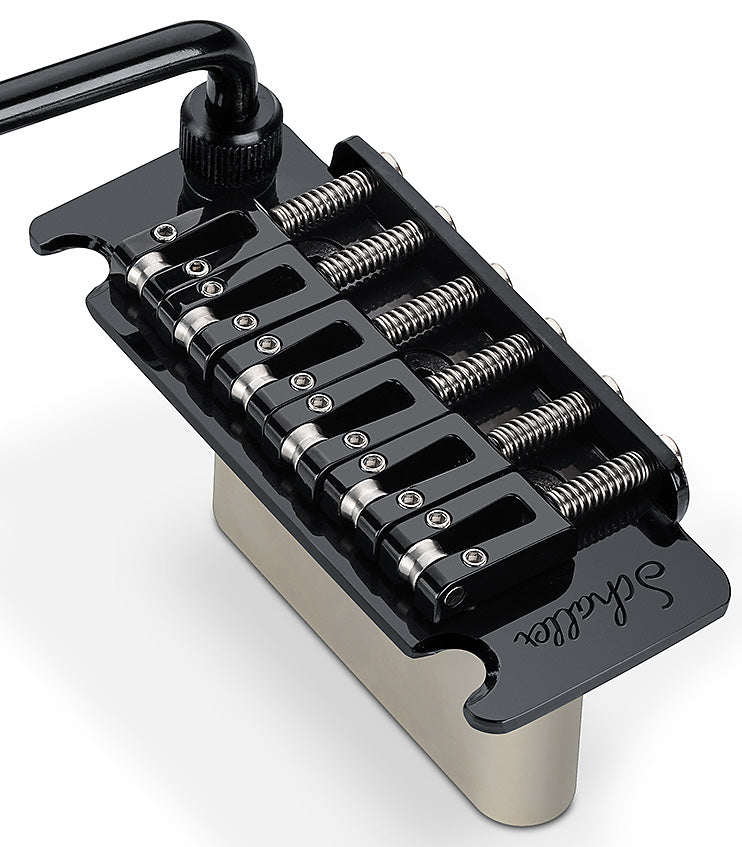 Schaller Germany Vintage Tremolo with Roller Saddles for Fender Strat, BLACK