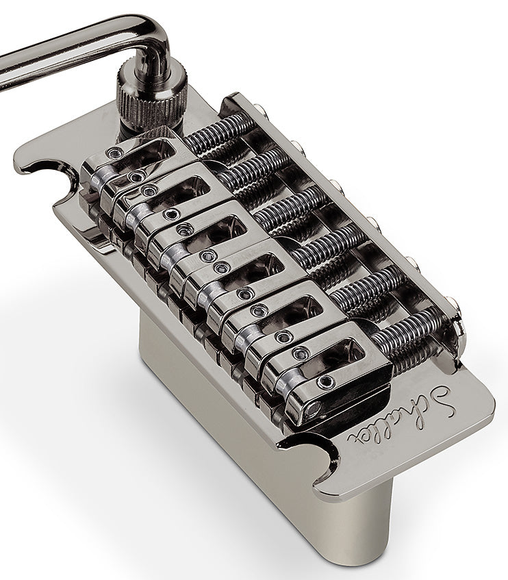 Schaller Germany Vintage Tremolo with Roller Saddles for Fender Strat, RUTHENIUM