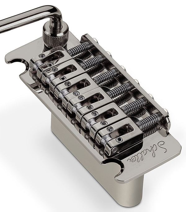 Schaller Germany Vintage Tremolo with Roller Saddles for Fender Strat, RUTHENIUM