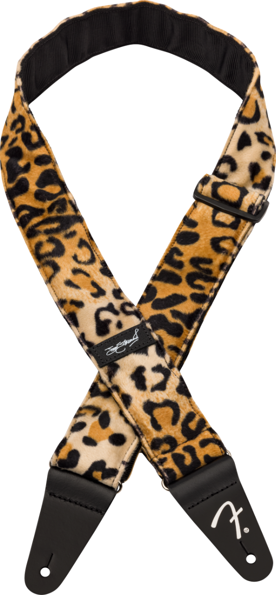 Fender Joe Strummer Signature Faux-Fur Leopard Print Guitar Strap