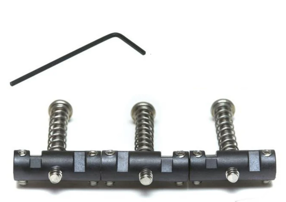 Graph Tech 3-Saddle Compensated Barrel Set for Tele/Telecaster Guitar, Black