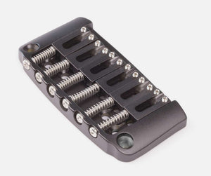 Hipshot Ibanez Gibraltar Replacement Hi-Mass Bridge 6-String, BLACK 4IBG06B