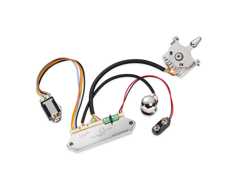 Schaller Germany Flagship 5-Way Toggle Guitar Preamp Kit, 16010100